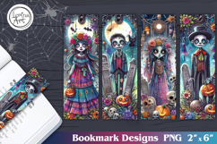 Whimsical Halloween Printable Bookmark 4 PNG Product Image 1