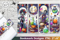 Whimsical Halloween Printable Bookmark 4 PNG Product Image 1