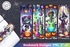 Whimsical Halloween Printable Bookmark 4 PNG Product Image 1