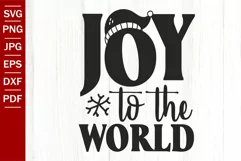 Joy To The World SVG - Christmas SVG Product Image 1