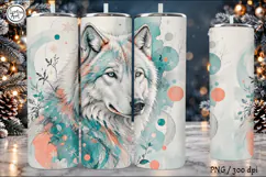 4 Wolf Tumbler Wrap Sublimation, 20 oz Product Image 2