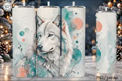 4 Wolf Tumbler Wrap Sublimation, 20 oz Product Image 3