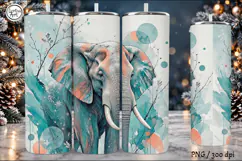 Animal Tumbler Wraps | Rabbit Elephant Deer Giraffe PNG Product Image 4