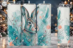 Animal Tumbler Wraps | Rabbit Elephant Deer Giraffe PNG Product Image 5