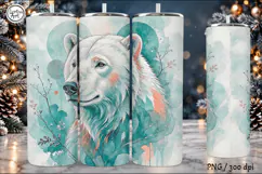 Wildlife Tumbler Wrap| Fox Tiger Wolf Polar Bear PNG Product Image 5