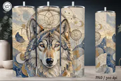 4 Wolf Tumbler Wrap Sublimation, 20 oz Product Image 3