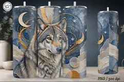 4 Wolf Tumbler Wrap Sublimation, 20 oz Product Image 4