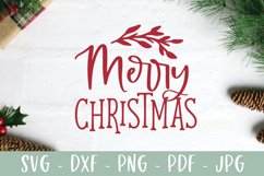 Merry Christmas - Farmhouse Christmas Ornament SVG Product Image 3