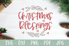 Christmas Blessings - Christmas Ornament SVG Product Image 2