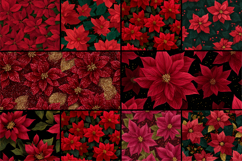 Christmas Poinsettia Seamless Pattern Product Image 2
