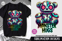 Zombie Toy. Teddy Bear. PNG sublimation Product Image 1