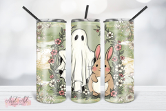 Spooky Easter Ghost Bunny Tumbler Wrap Product Image 1