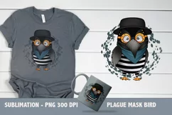 Halloween T Shirt Sublimation PNG Plague Mask Bird Product Image 1