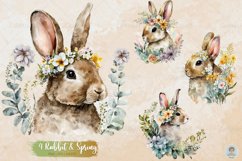Watercolor Spring Bunny Rabbit Sublimation Collection Product Image 1