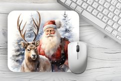Christmas Mousepad PNG, Snowman Mousepad sublimation Product Image 1