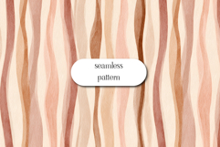 Soft Neutral Wavy Stripe Seamless Pattern Boho Lines JPG Product Image 1