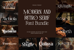 Modern and Retro Serif Font Bundle Product Image 1
