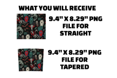 Vampire Werewolf Zombie Tumbler Wrap Product Image 2