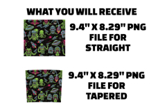 Retro Alien Invasion Tumbler Wrap PNG Product Image 2