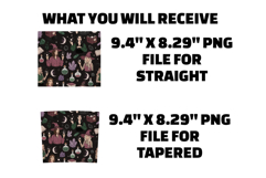 Modern Witch Tumbler Wrap PNG Product Image 2