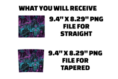 Cyberpunk City Tumbler Wrap PNG Product Image 2
