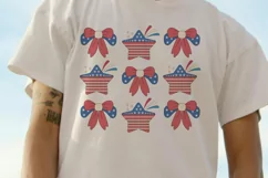 Retro 4TH OF JULY clipart, Groovy hippie America png Product Image 2