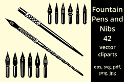 Antique Fountain Pen Nibs and Holders Bundle Product Image 1