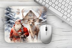 Christmas Mousepad PNG, Snowman Mousepad sublimation Product Image 1