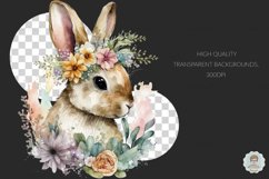 Watercolor Spring Bunny Rabbit Sublimation Collection Product Image 2