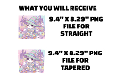 Kawaii Witch Cat Tumbler Wrap PNG Product Image 2