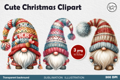 Christmas Gnome. Christmas clipart. PNG sublimation Product Image 1