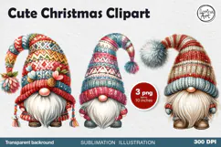 Christmas Gnome. Christmas clipart. PNG sublimation Product Image 1