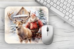 Christmas Mousepad PNG, Snowman Mousepad sublimation Product Image 1