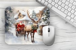 Christmas Mousepad PNG, Snowman Mousepad sublimation Product Image 1