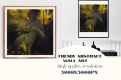 Artistic oil woman canvas. Printable contemporary wall art Product Image 1