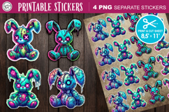 Zombie Toys. Halloween Stickers design PNG Product Image 1