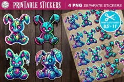 Zombie Toys. Halloween Stickers design PNG Product Image 1