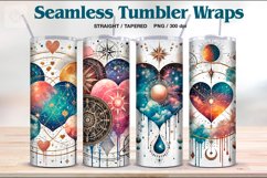Celestial Love Tumbler Sublimation, 20 oz Tumbler Wrap Product Image 6