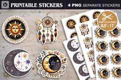 Celestial. Print &amp; Cut Stickers PNG Product Image 1