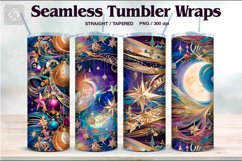 4 Christmas Seamless Tumbler Wrap 20 oz Product Image 1