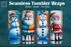 4 Christmas Tumbler Wrap 20 oz Product Image 1