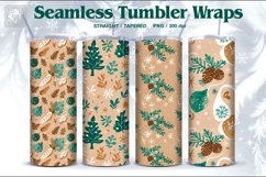 4 Christmas Seamless Tumbler Wrap 20 oz Product Image 2