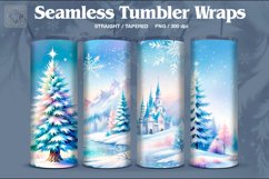 4 Christmas Seamless Tumbler Wrap 20 oz Product Image 1