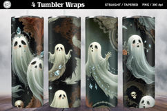 4 Halloween Tumbler Wrap Sublimations, 20 oz Product Image 1