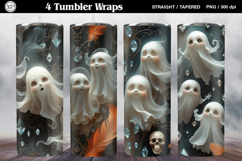 4 Halloween Tumbler Wrap Sublimations, 20 oz Product Image 1