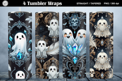 4 Halloween Tumbler Wrap Sublimations, 20 oz Product Image 1