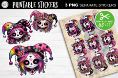 Halloween Joker. Halloween Stickers design PNG Product Image 1