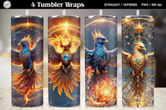 Phoenix Tumbler Sublimation, 20 oz Tumbler Wrap Product Image 1