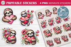 LOVE STICKER. Print &amp; Cut Stickers 300 PNG Product Image 1