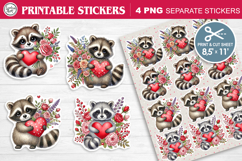 LOVE STICKER. Print &amp; Cut Stickers 300 PNG Product Image 1